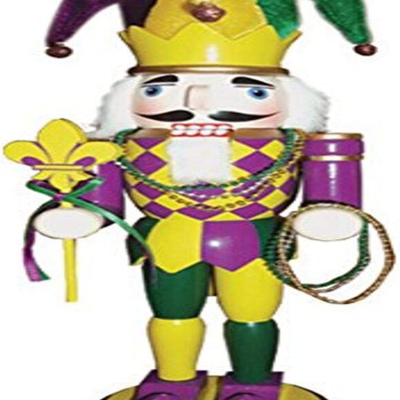 Mardi Gras Jester Nutcracker Christmas Decoration Holiday Decor Gift - Picture 4 of 4